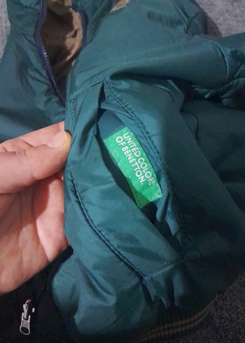 Yeşil Kapüşonlu Erkek Çocuk Mont çift taraflidir - Görsel 7