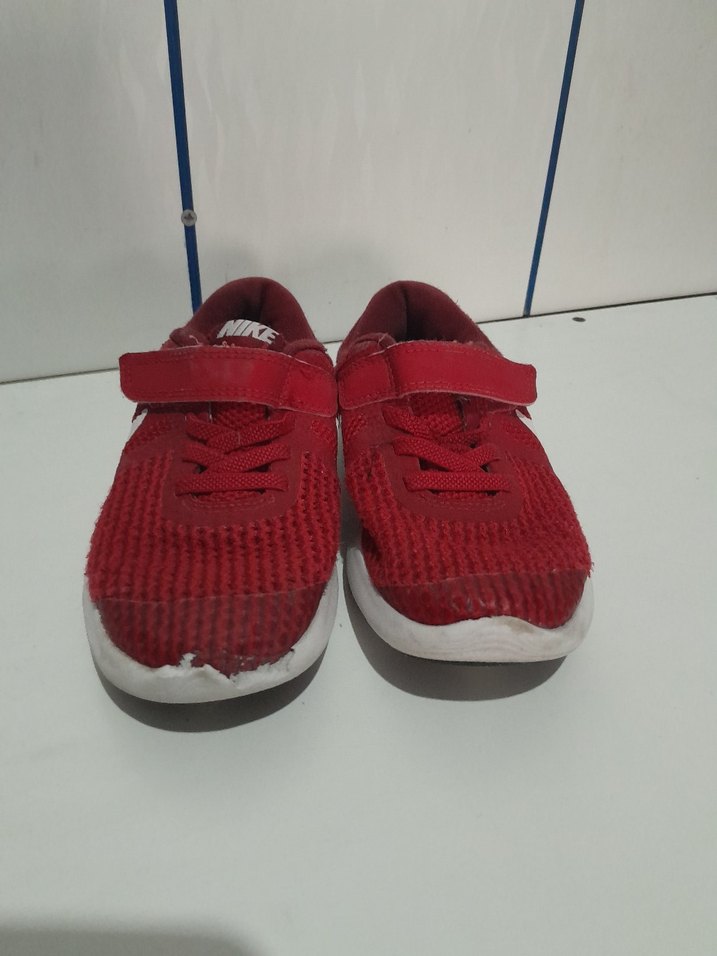 Çocuk Kırmızı Nike Spor Ayakkabı - Görsel 2