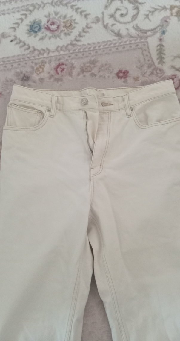 Beyaz Midi Boy Regular Fit Pamuk Kot - Görsel 5