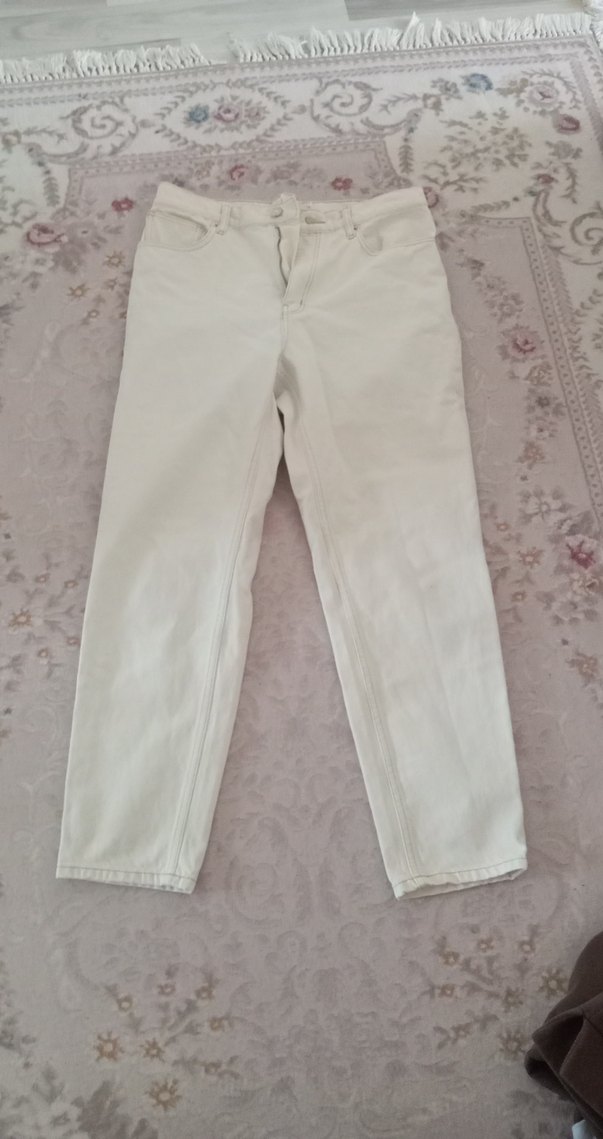 Beyaz Midi Boy Regular Fit Pamuk Kot - Görsel 2