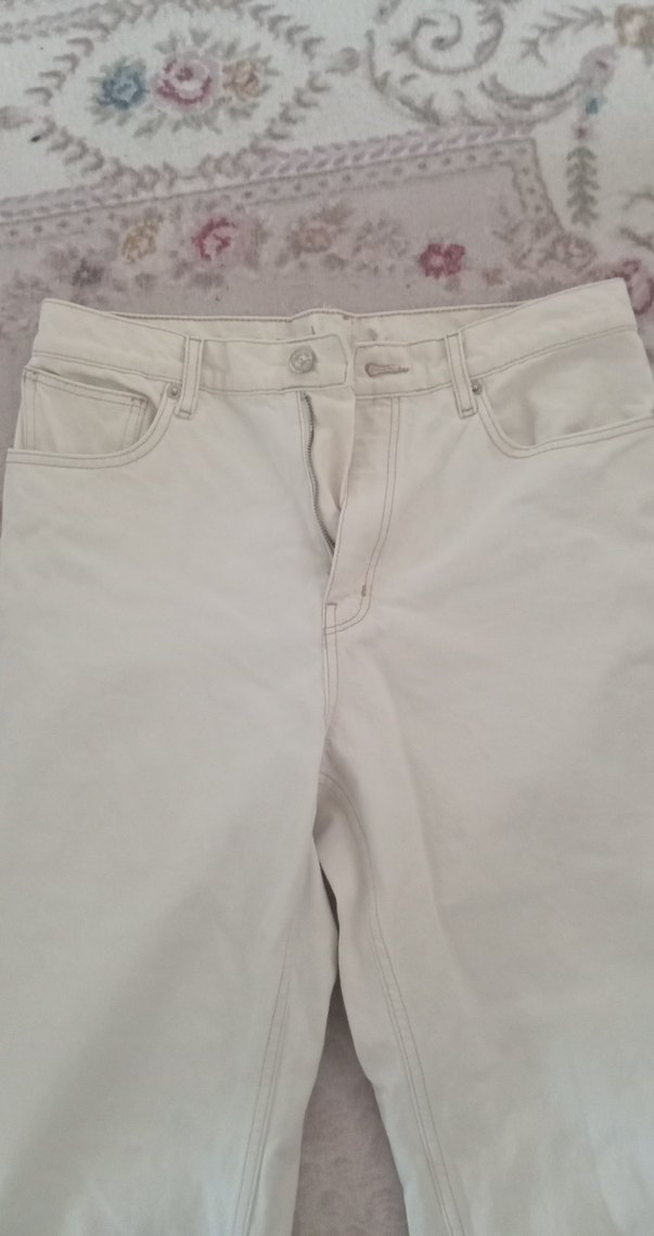 Beyaz Midi Boy Regular Fit Pamuk Kot - Görsel 4