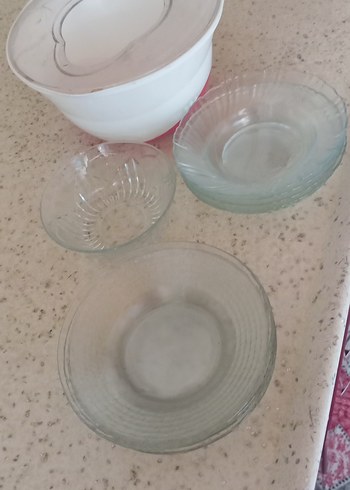 Şeffaf Cam 11  Parça Tabak Seti - Görsel 5