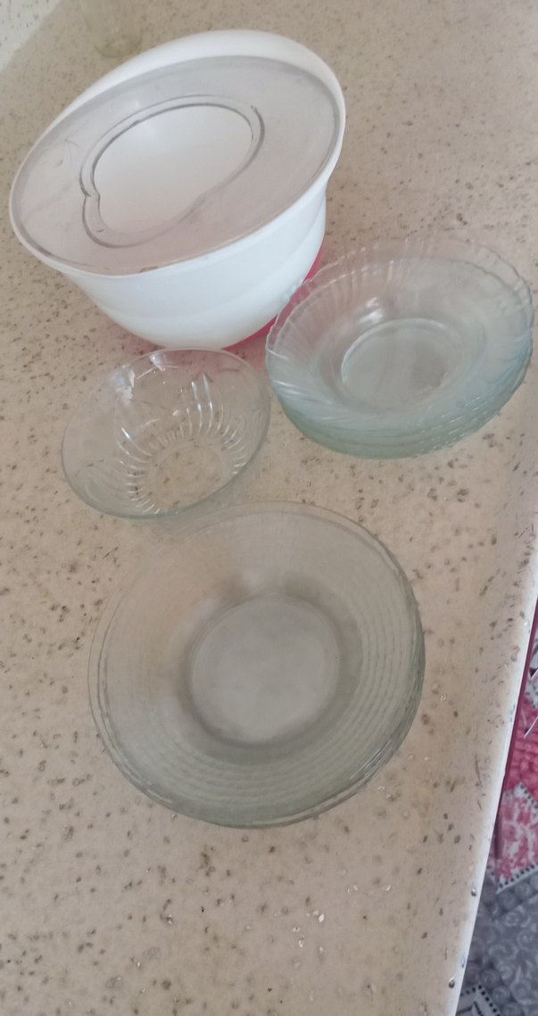 Şeffaf Cam 11  Parça Tabak Seti - Görsel 5