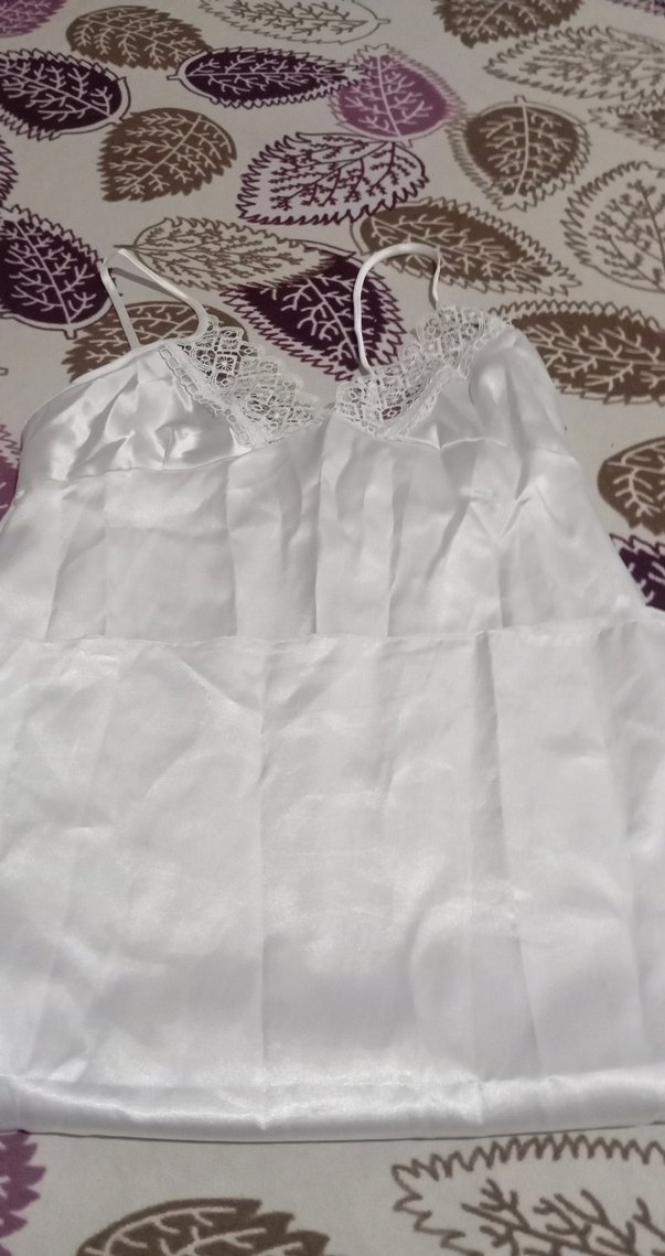 Beyaz Dantel Detaylı Kadın Gecelik - Görsel 5