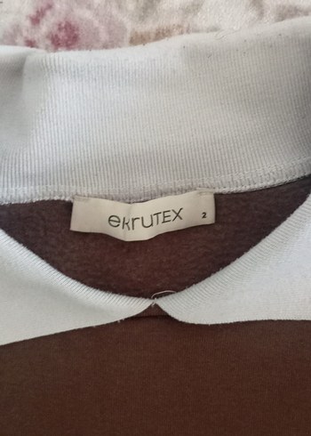 MICHIGAN Baskılı Kahverengi Kadın Sweatshirt - Görsel 7