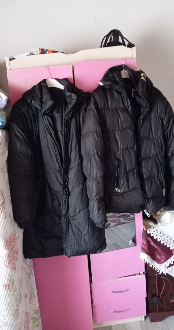 Fermuarlı Siyah Midi Kışlık Kadın ve erkek şişme Mont - Görsel 2