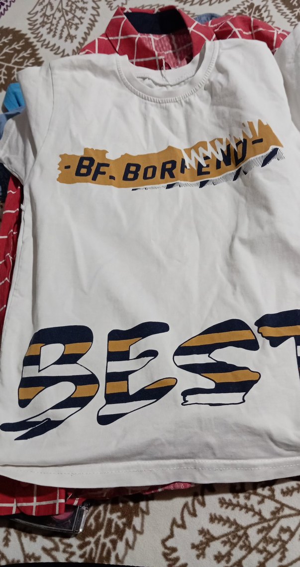 Erkek Çocuk Beyaz Kısa Kollu Polo Tişört - Görsel 5