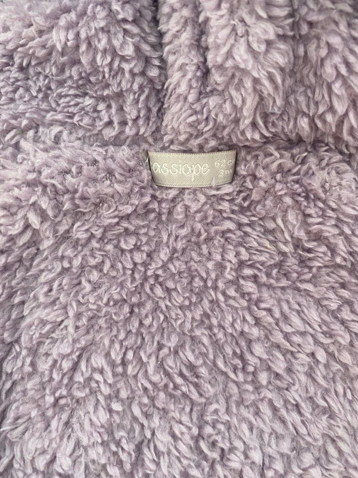 Düğmeli Mor Nakışlı Bebek Kız Tulumu - Görsel 3