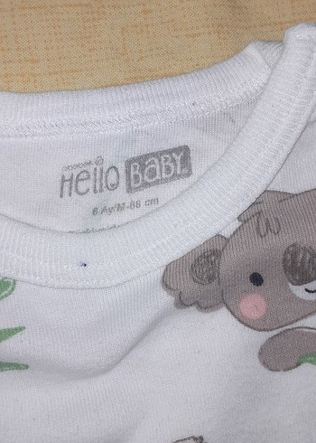 6 Ay Beden koala desen uzun kol body