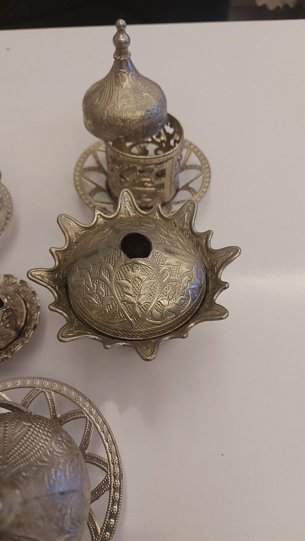 Gri Bej Kapaklı Türk Kahvesi Fincan Seti - Görsel 5