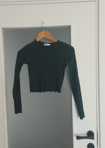 Koyu Yeşil Uzun Kollu tişört - Görsel 2