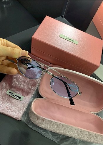Beden Miu Miu Pembe Pastel Kadın Gözlük