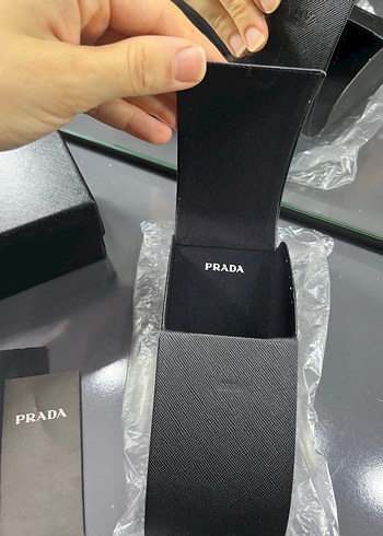 Prada Prada Siyah Baskılı Velcro