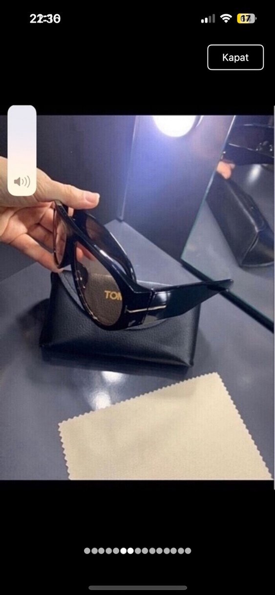 Kürk Detaylı Kahverengi Sokak Stili Kadın Gözlüğü - Görsel 5