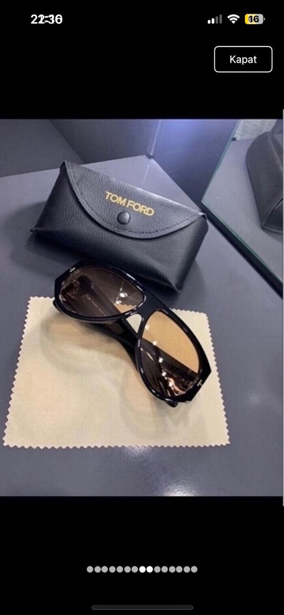 Kürk Detaylı Kahverengi Sokak Stili Kadın Gözlüğü - Görsel 4