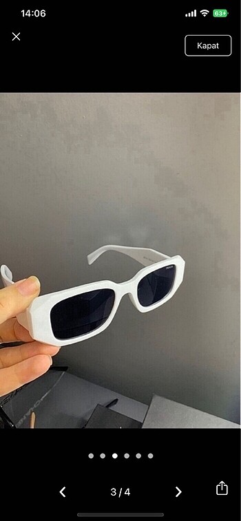 Beden beyaz Renk Prada gözlük
