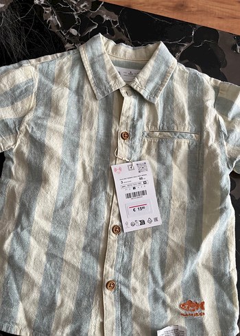 Zara Bej Renkli Kısa Kollu Bebek Takımı