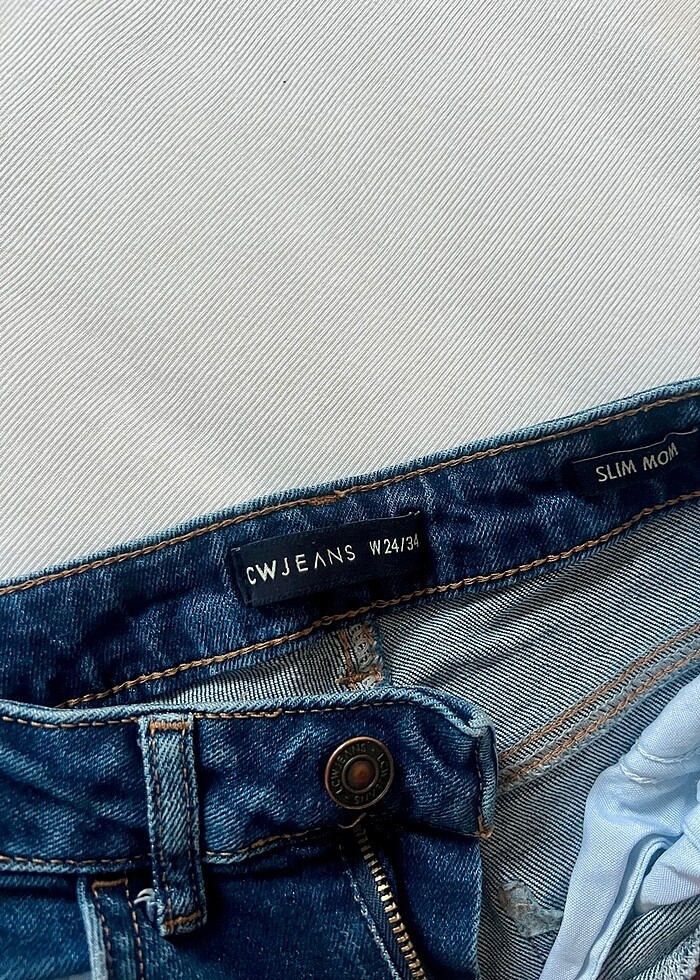 Lcw indigo yuksek bel mom jeans - Görsel 2