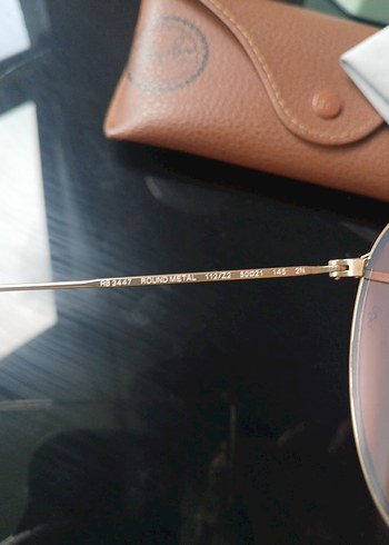  Beden kahverengi Renk Ray-Ban Kadın pembe Parlak Güneş Gözlüğü
