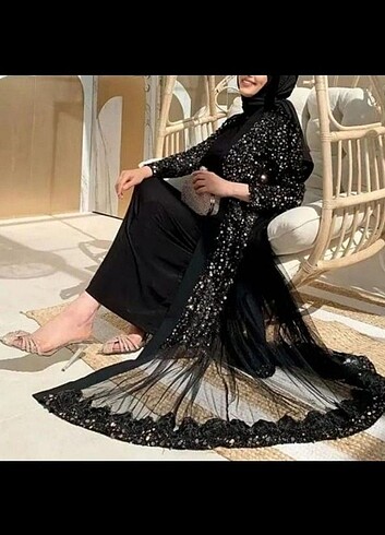 42 Beden pullu abaya