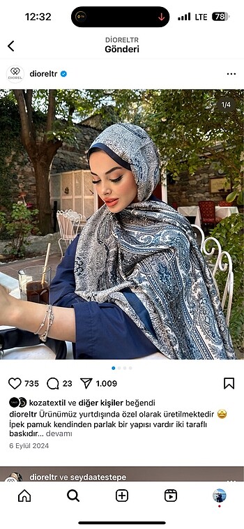 Beden yeşil Renk İpek şal