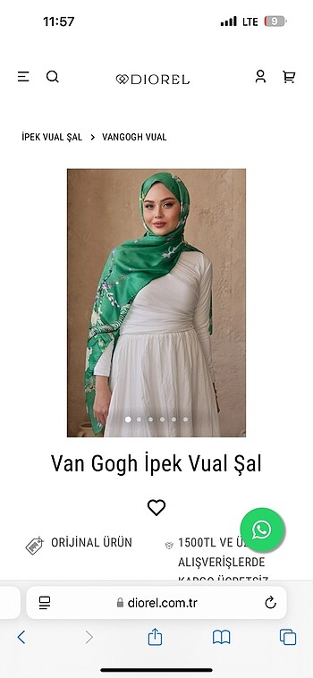 Beden İpek vual şal Diorel