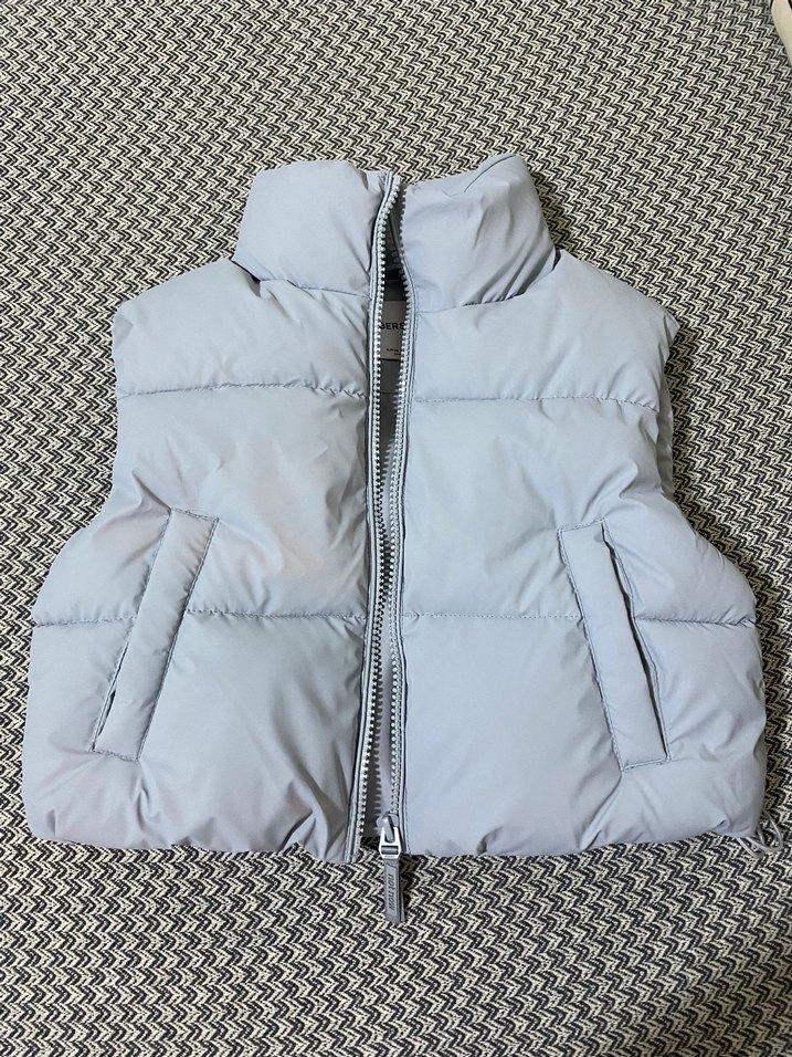 Bebek mavisi bershka sisme yelek - Görsel 2