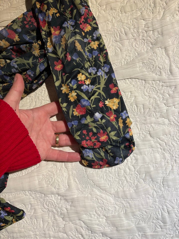 Çiçek Desenli Kadin Kulotlu Çorap - Görsel 2