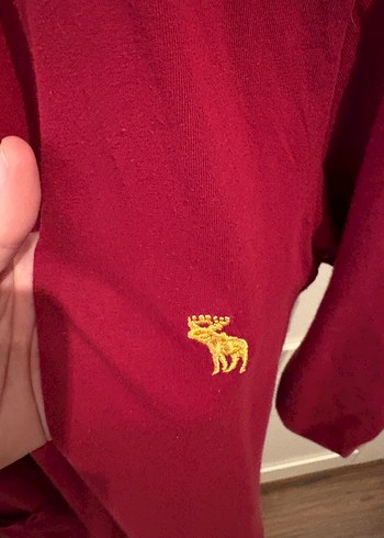 Bordo Düğmeli Kısa Kollu Midi Hırka - Görsel 2