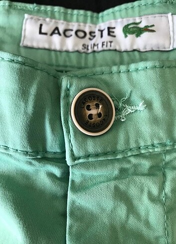 34 Beden LACOSTE BERMUDA ŞORT PANTOLON GABARDİN KUMAS