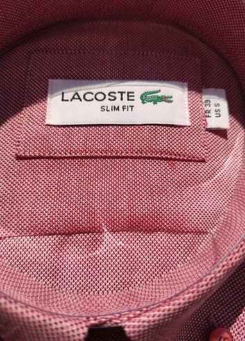 s Beden çeşitli Renk Lacoste Gömlek Cotton Slimfit Small Tek