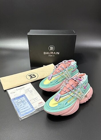 38 Beden çeşitli Renk Balmain Unicorn Sneaker 36-46 Arası