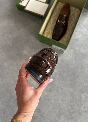 42 Beden kahverengi Renk Gucci Men Loafer Erkek Günlük Ayakkabı 40-45 Arası