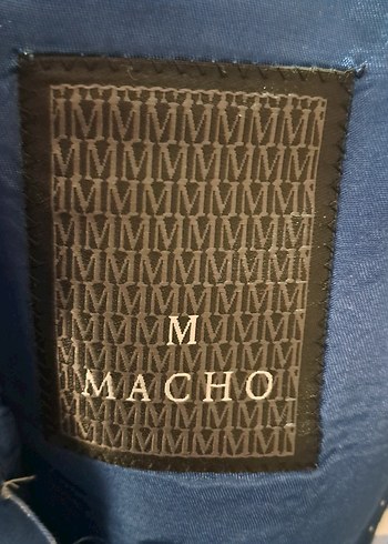 Erkek Mavi Kareli Notch Yaka Ceket - Görsel 6