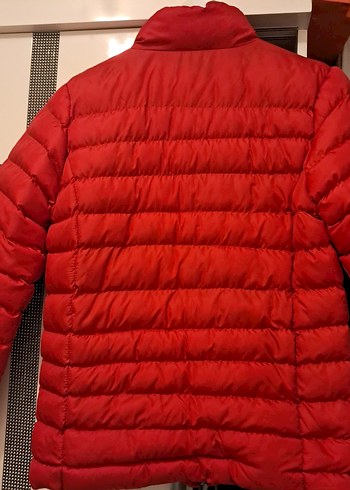 Kırmızı Şişme Kadın Mont - Görsel 4