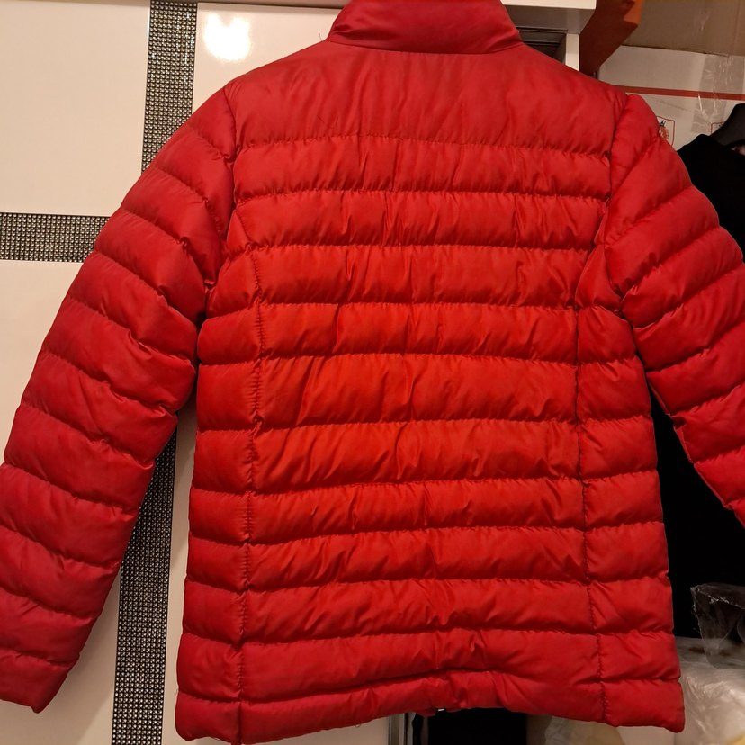 Kırmızı Şişme Kadın Mont - Görsel 5