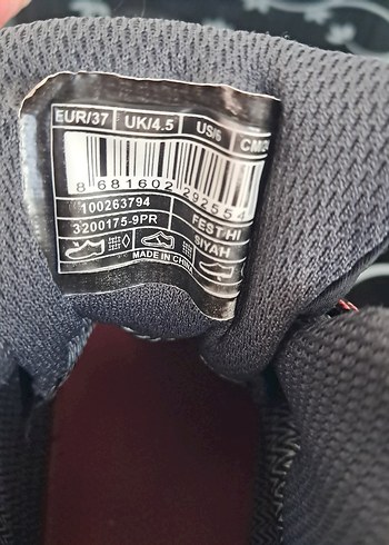 Siyah Bay bayan Outdoor Botları Velcro Detaylı - Görsel 6