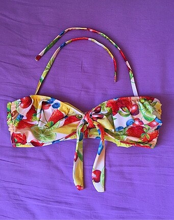 l Beden Meyve Desenli Bikini Takımı