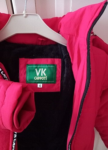 6 Yaş Beden kırmızı Renk Kız çocuk mont
