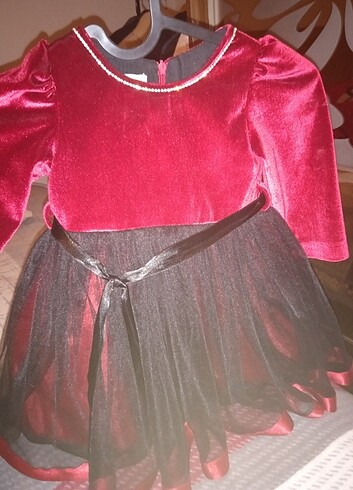 Diğer Seker kız 2 yaş bordo elbise 
