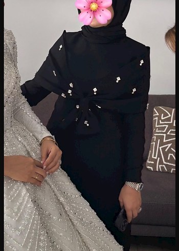 Uzun Siyah Goth Balıkçı Yaka Elbise - Görsel 2