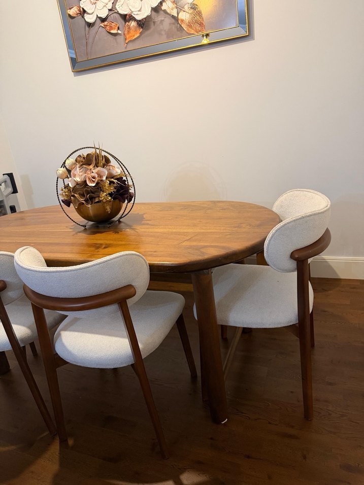 Modern Klasik Bej Masa Takımı - Görsel 2