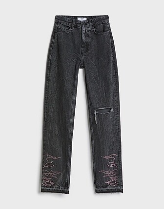 xs Beden siyah Renk Bershka Hello Kitty Jean