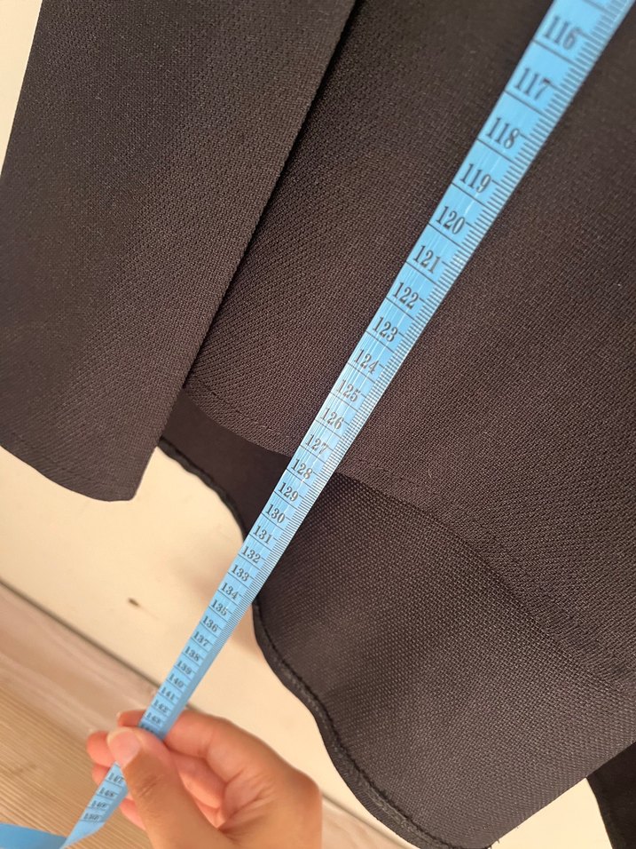 Siyah Pilili Uzun Kollu Gotik Elbise - Görsel 4