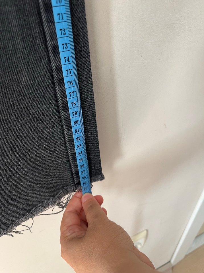 Gri Kadın Denim Midi Boy Kot Pantolon - Görsel 4