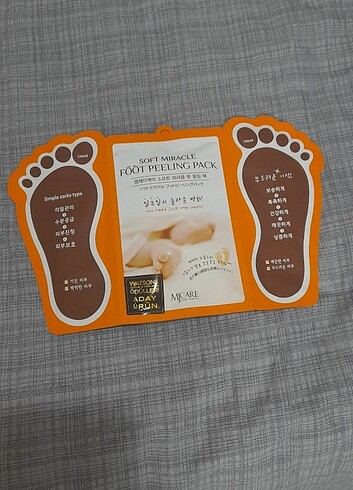 Diğer Mjcare Çorap Tipi Ayak Peeling Maskesi