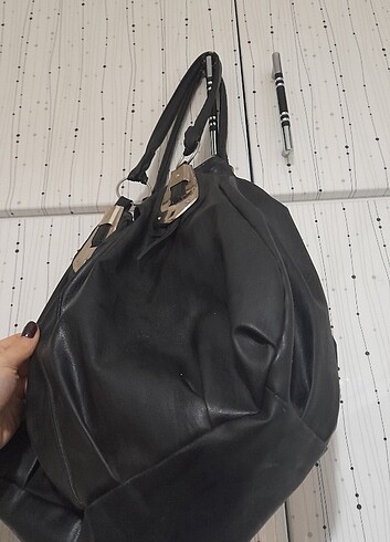 Beden siyah Renk Siyah Deri Kol Çantası Kaliteli Ucuza