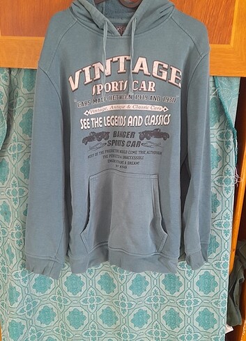 Vintage Yeşil Xside Lcwaikiki Sweatshirt 