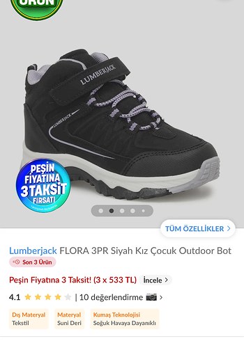 Lumberjack Kız Çocuk Mor Spor Ayakkabı