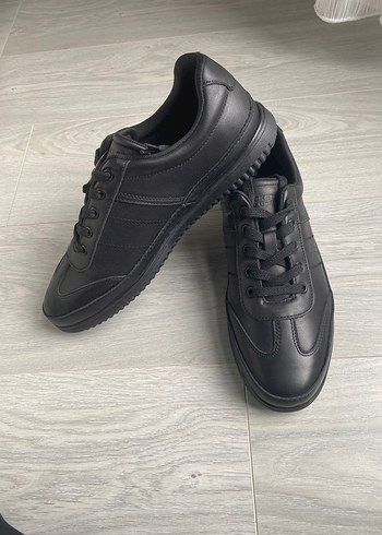 Siyah Erkek Spor Ayakkabı hakiki deri - Görsel 2
